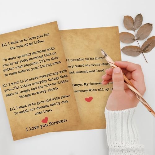 Romantic Anniversary Card for Wife, Husband, or Partner - Ilove you forever — view 2