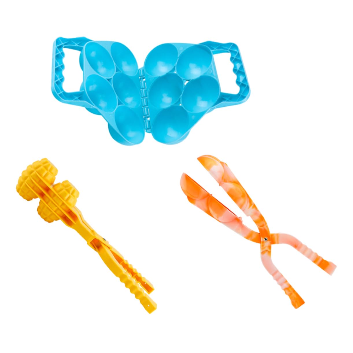 Hemoton Fighting Tool Making Clamp 3pcs Boys and Girls Playing Toy Plastic Material Winter Fun Random Style