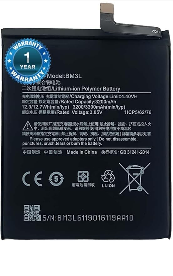 Image of Original BM3L Battery for Redmi 9 M1902F1G Battery with 1 Year Warranty***(RFG192)