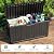 DRATO 90 Gallon Deck Boxes Outdoor Waterproof, Resin Large Lockable Storage Box with Lid, Outdoor Storage Bench Patio Cushions Furniture, Garden Tools, Pool Accessories (Black, 90 Gallon)