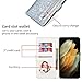 Badalink for Galaxy S22 Glitter Flip Wallet Case for Women Girls with Bling Diamond Rhinestone Card Holders Kickstand Wrist Strap Phone Cover Case Compatible with Samsung Galaxy S22 - Silver