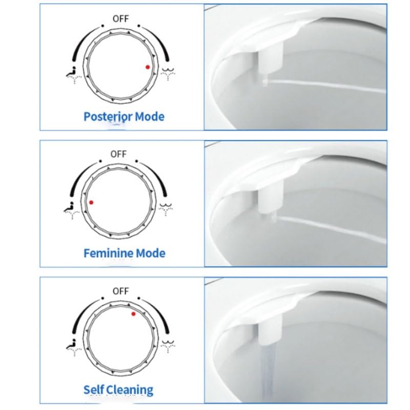 Ultra-lightweight Bidet with Non-electric Mechanical Flushing Bidet Cold Water Smart Buttocks Wash — view 3