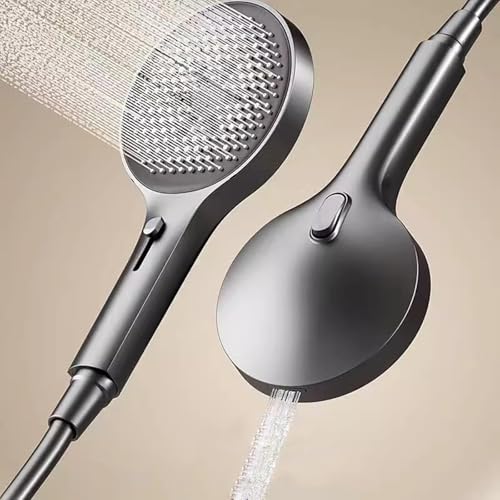 Mitigeur de douche mural gris moderne robinet de baignoire avec pommeau