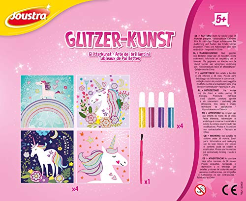 Joustra- Kit Creativo e Fai da Te Glitter Kunst
