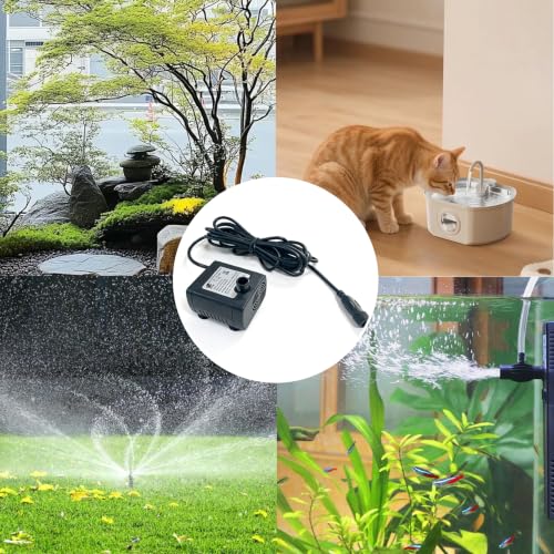 Bomba de estanque solar de 12V CC pequeña para fuentes y bonsái 4