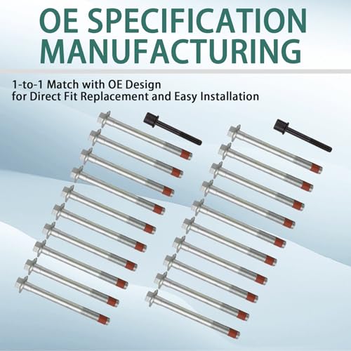 Image of 12688943 Head Gasket with Head Bolts Set for Chevrolet Camaro Corvette Silverado 1500 Suburban Tahoe,for GMC Sierra 1500 Yukon XL Cadillac Escalade 6.2L LT1 LT L86 L87 L94 2014-2021 26749PT