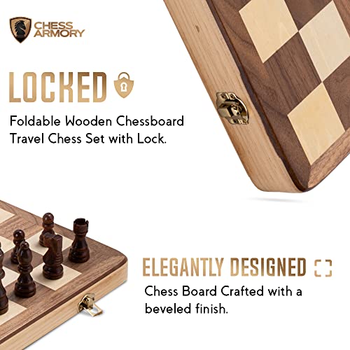 Juego de Ajedrez y Damas Chess Armory con Caja de Madera 15" miniatura 4