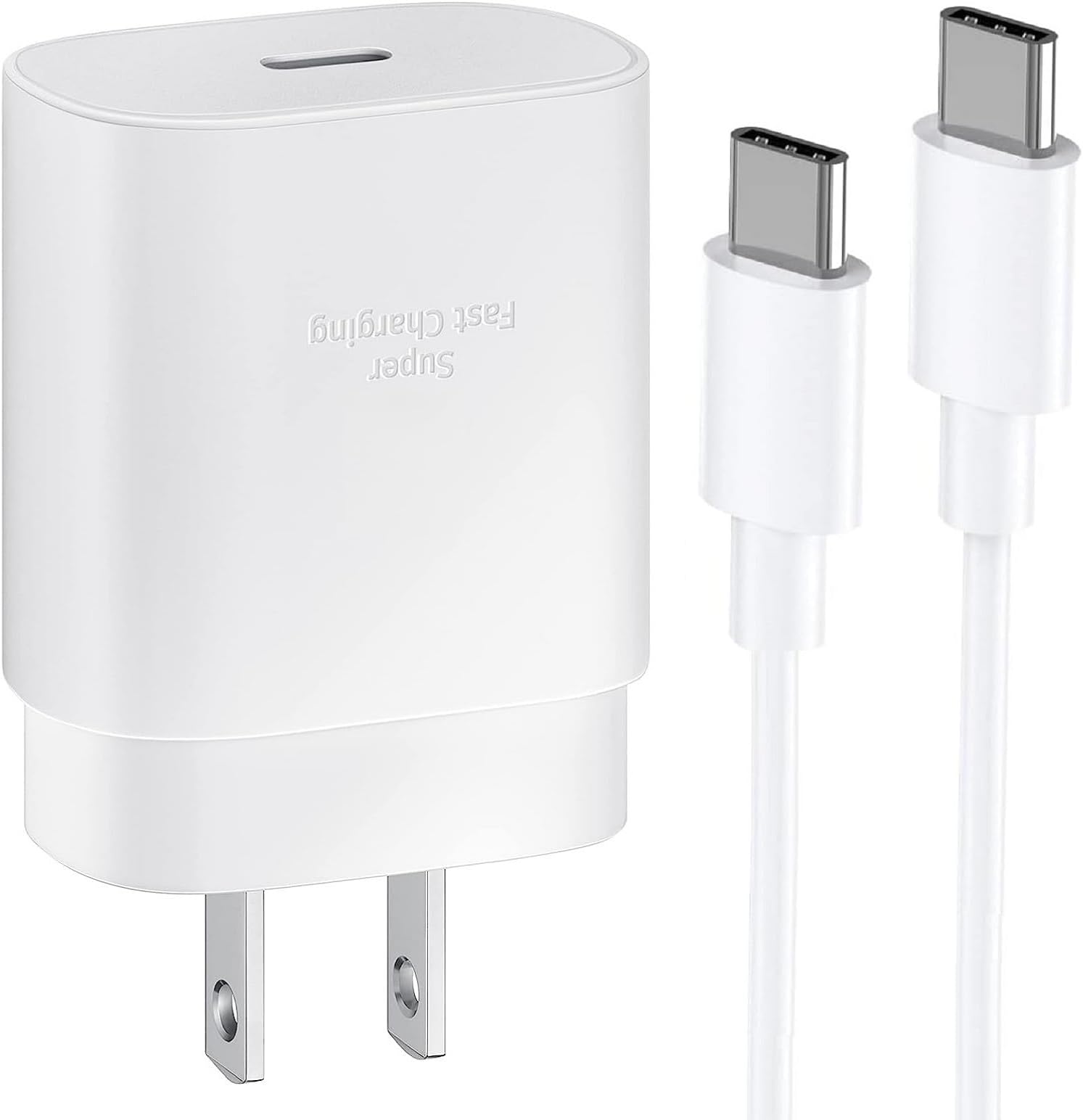 Super Fast Charger Type C,25W USB C Wall Charger Fast Charging for Samsung Galaxy S25 Ultra/S25/S25+/S24 Ultra/S24/S24+/S23/S23+/S22/S22+/S21,A16,A15,A55,Z Fold,Z Flip,Galaxy Tab,with 6FT Type C Cable