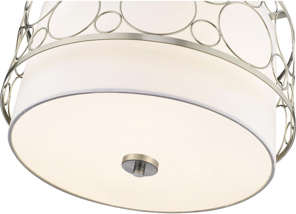 Z-Lite 197-17BN Kendall Pendant, 3-Light 180 Total Watts, Brushed Nickel