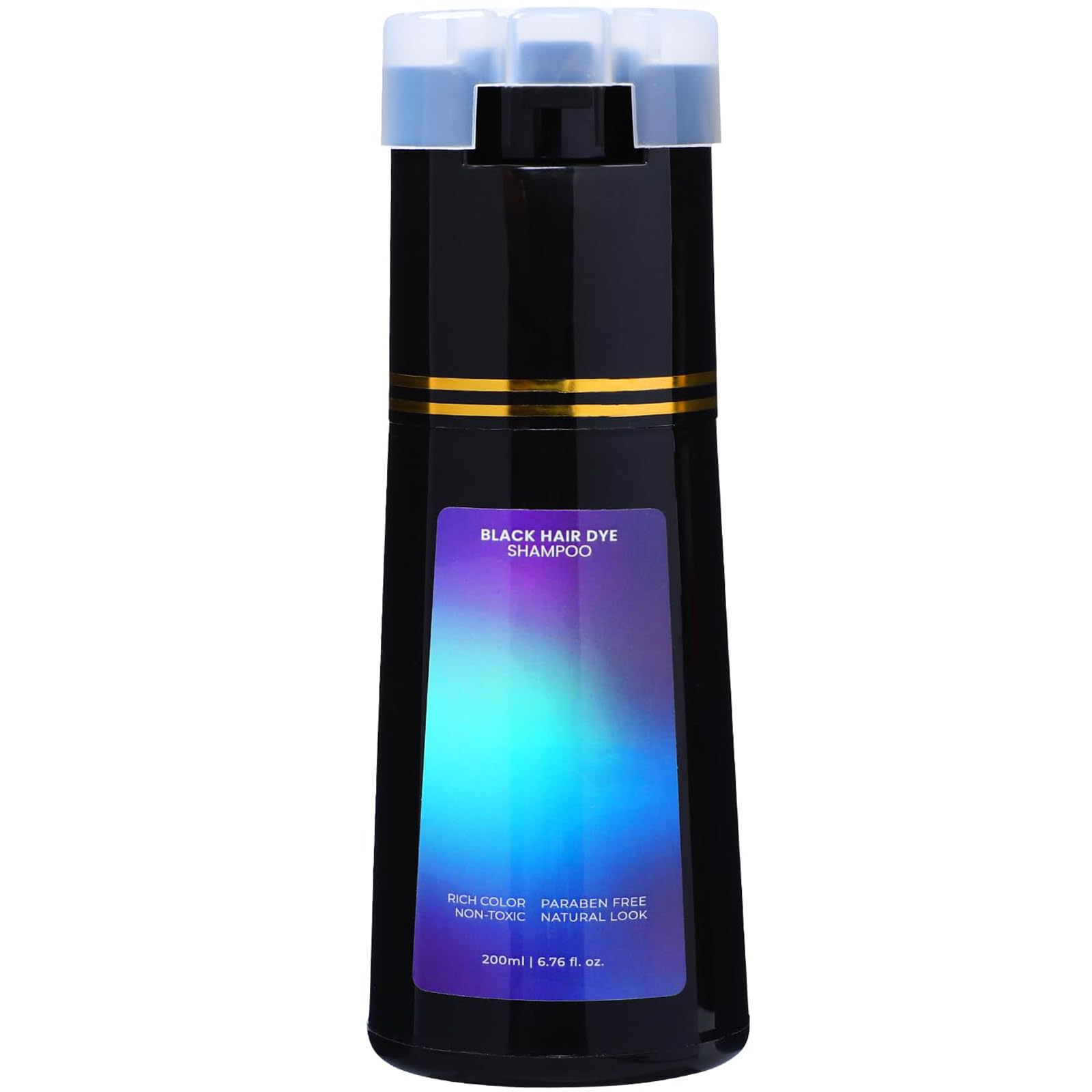 POLAR HAIR Dye Shampoo, Hair Care,Hair Care Instant Dye Shampoo (Black)