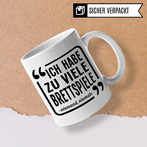 Brettspiel Tasse - Tabletop Geschenk lustiger Spruch - Kaffeetasse RPG Rollenspiel Fantasy Pen & Paper D20 Motiv - Board Games Spieleabend Dungeon Kaffee-Becher