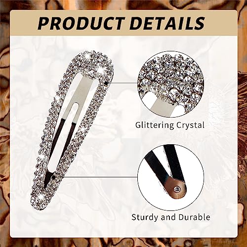 Losanji 8Pcs Rhinestone Hair Clips thumb #3