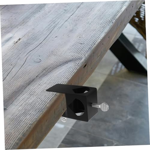 UKCOCO Adjustable Deck Torch Clamps Metal Holders for Outdoor Railing Securely Mounts Tiki Torches and Lights for Patios and Gardens