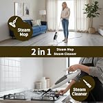 PUREBEAR 300°F Scrub & Steam Mop, Steam Cleaner With 13 Accessories - Image 4