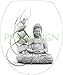 Sticker Autocollant Abattant WC Bouddha Galets 35x42cm SAWC0374
