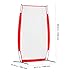 Happybuy I Screen Baseball for Batting Cage, 7x4 ft Softball & Baseball Safety Screen, Portable Pitching Net with Carry Bag & Ground Stakes for Pitcher Protection