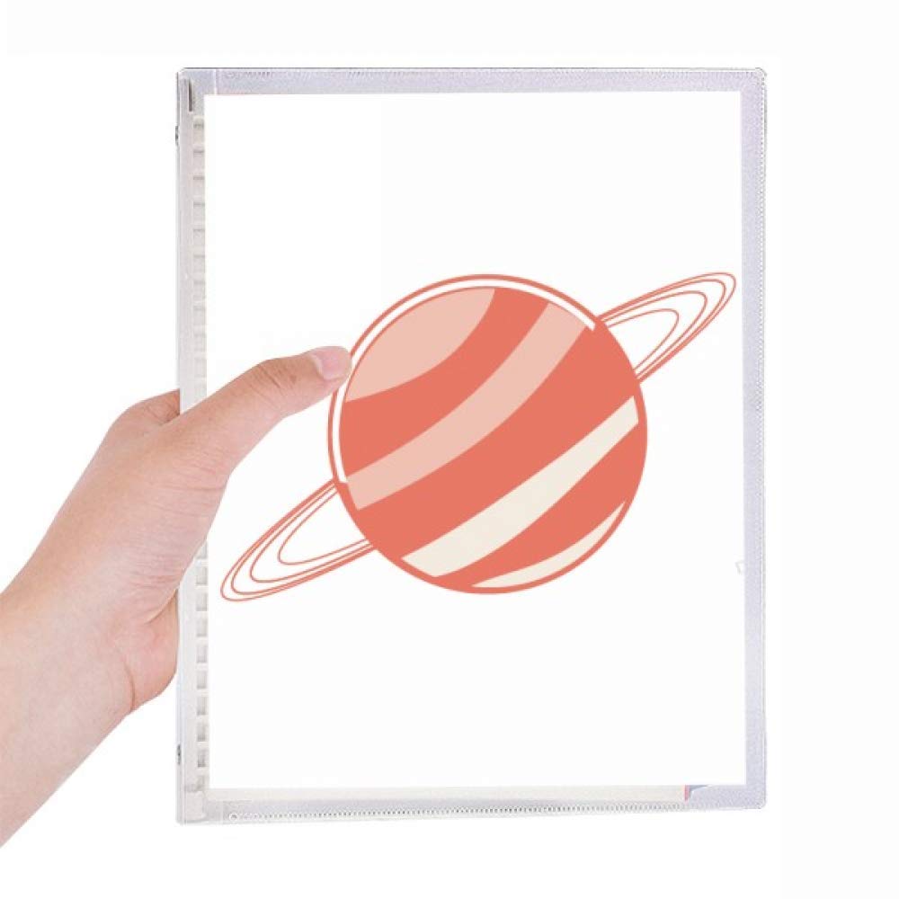 Carnet à spirales rechargeable Universe Alien Monster Saturn pour notes