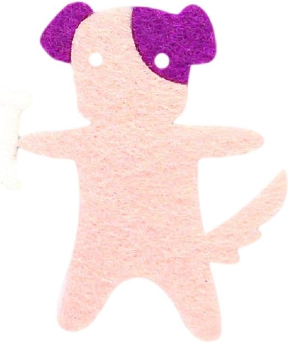 Dog & Bone DIY Applique Printed Felt Iron on Patch