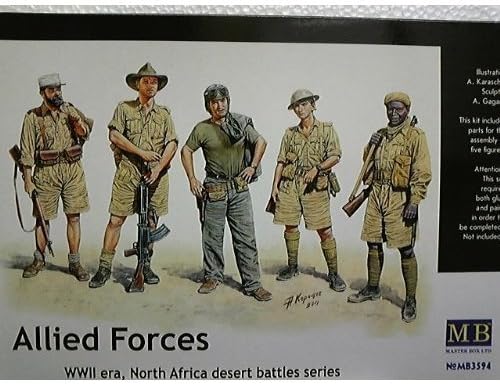 1/35 North African Union soldiers and federal MB3594 (japan import) by Master Box