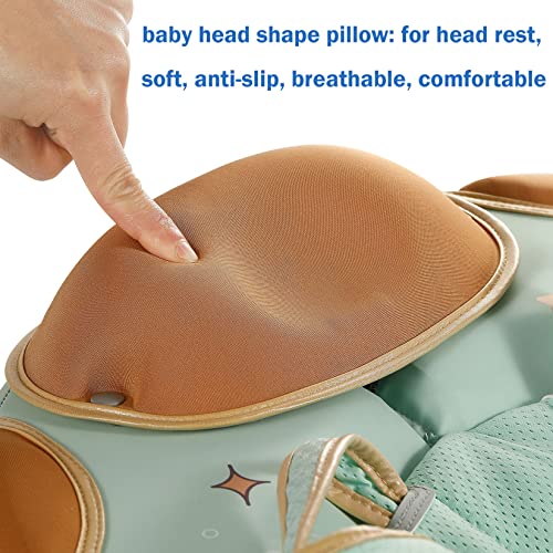 Folding Non-Inflatable Baby Pool Float With Tail And Canopy Mambobaby Baby Swim Float Solid Swimming Float No Flip Over Smart Swim Trainer Baby Floats For Infants 3-24 Months #TOP5