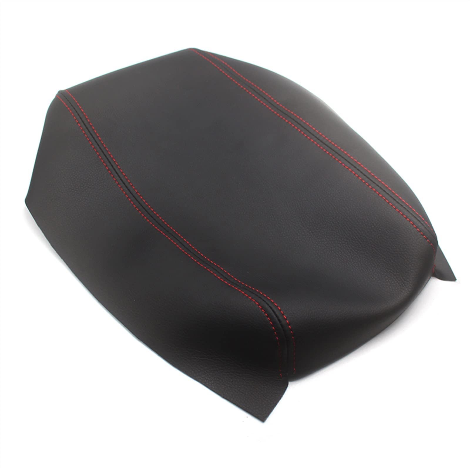 Zapora Black With Red Car Interior Center Armrest Console Box Protection Cover Microfiber Leather Sticker Trim For Toyota For Prius 2004-2008 Suvs(Black With Red)