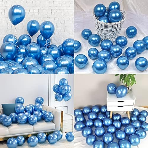 Silver Balloons Metallic Silver Balloons Silver 5 Inch Balloons Chrome Metallic Helium Latex Balloons for Wedding Bridal Shower Party Baby Shower Birthday Party Decoration (50pcs)
