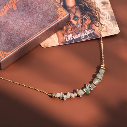 Montana West Wrangler Western Chain Necklace for Women 14K Retro Pendant Necklace Boho Necklace Fashion Dainty Jewelry2