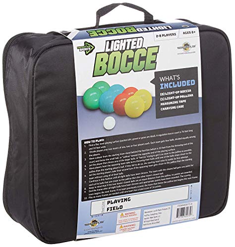Water Sports Lighted Bocce Ball Set, Outdoor Glow In The Dark Game For Camping, Parties And Beach Activities, Perfect For Family Game Night, Multiple Colors Medium #TOP1