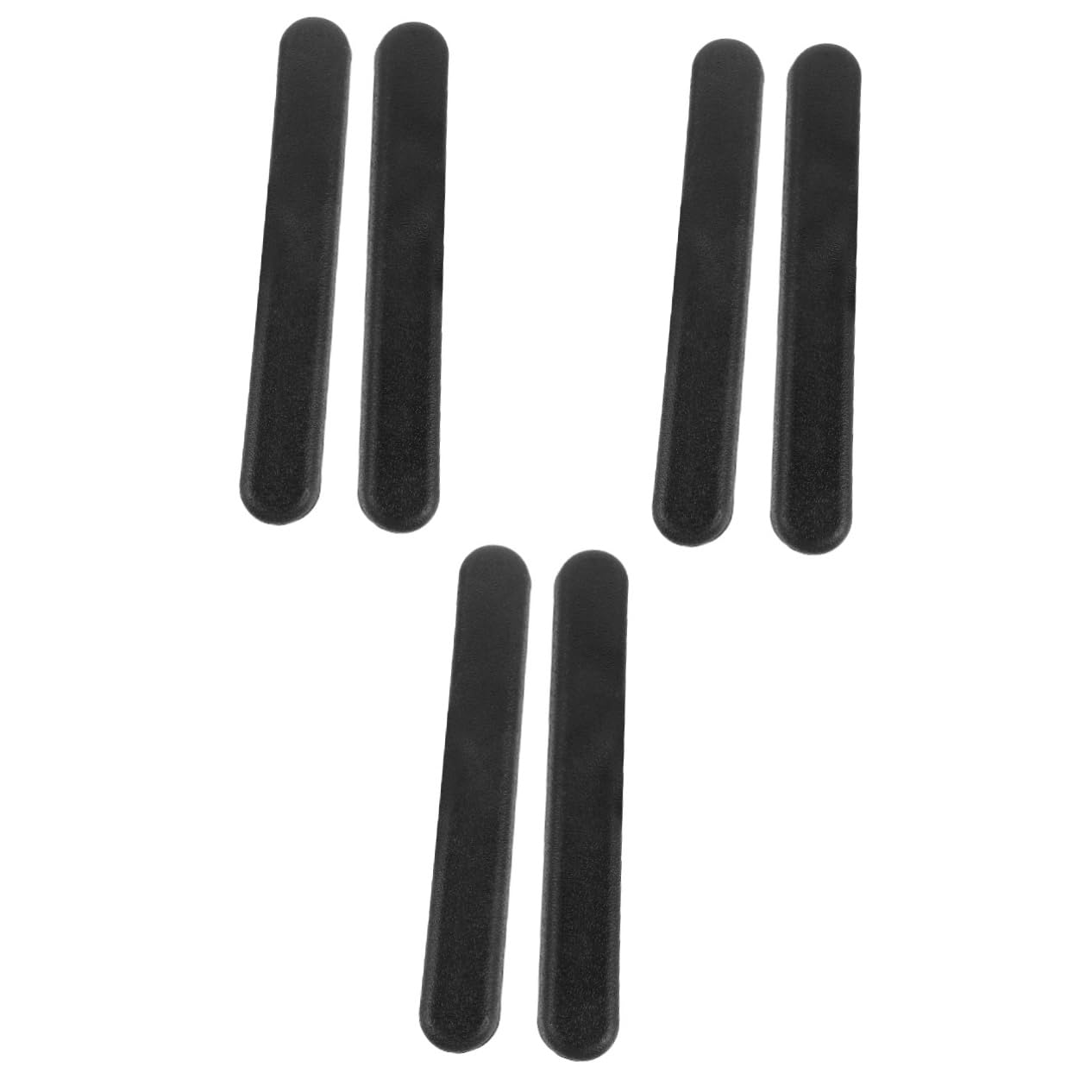 NUOBESTY 3 Paia Braccioli Antiscivolo Braccioli sostitutivi bracciolo Imbottito per Cuscini da Sedia riposa Imbottiture per bracciolo Cuscinetto Protettivo per Il Braccio Addominali Black