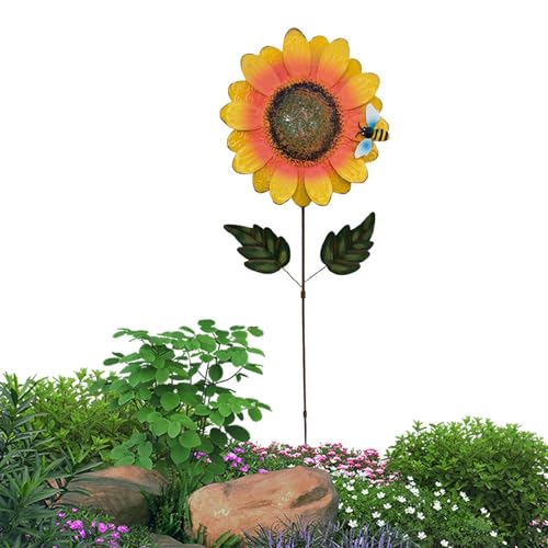 Piquets de tournesol pour décoration extérieure pour embellir un jardin dégarni - 2