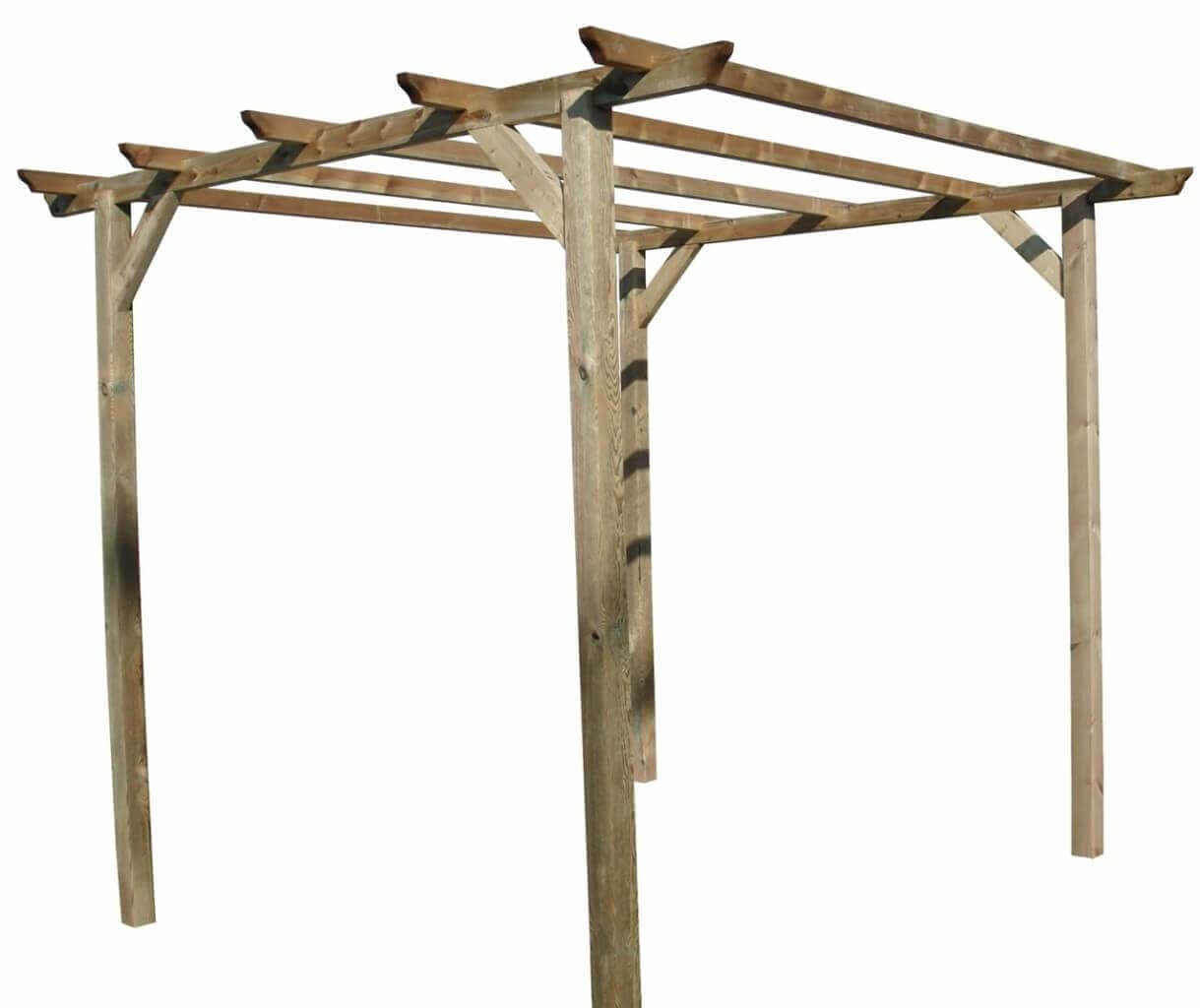 Pergola in Legno di Pino autoclavato 300x300xH240 cm LASA