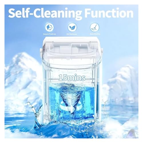 Máquina fabricadora de hielo, máquina portátil para hacer hielo masticable suave para encimera, ideal para hogar/cocina/acampada/RV miniatura 5