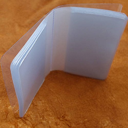 Fujiyuan 2 PCS Wallet Insert Billfold Inserts for Credit ID Card Badge Picture Holder Clear2