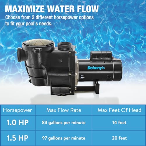 Image of Doheny's Inground Swimming Pool Pro Pump, 1 HP
