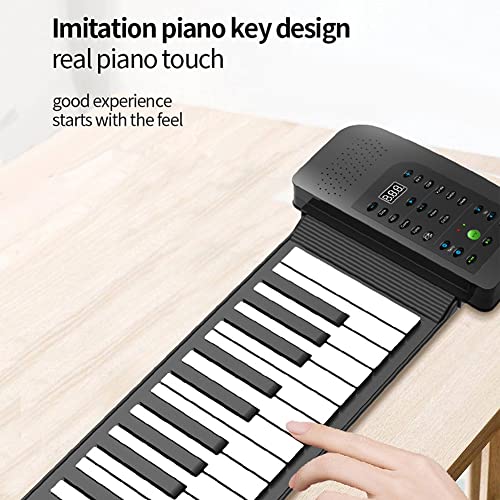 KEMNGO Piano Enroulable à 88 Touches, Clavier de Piano MIDI USB Flexible for Enfants et Adultes, Enregistrement en Un… - Les Beatles, Paul McCartney, John Lennon, RIngo Starr, George Harrison KEMNGO Piano Enroulable à 88 Touches, Clavier de Piano MIDI USB Flexible for Enfants et Adultes, Enregistrement en Un… – Image 7