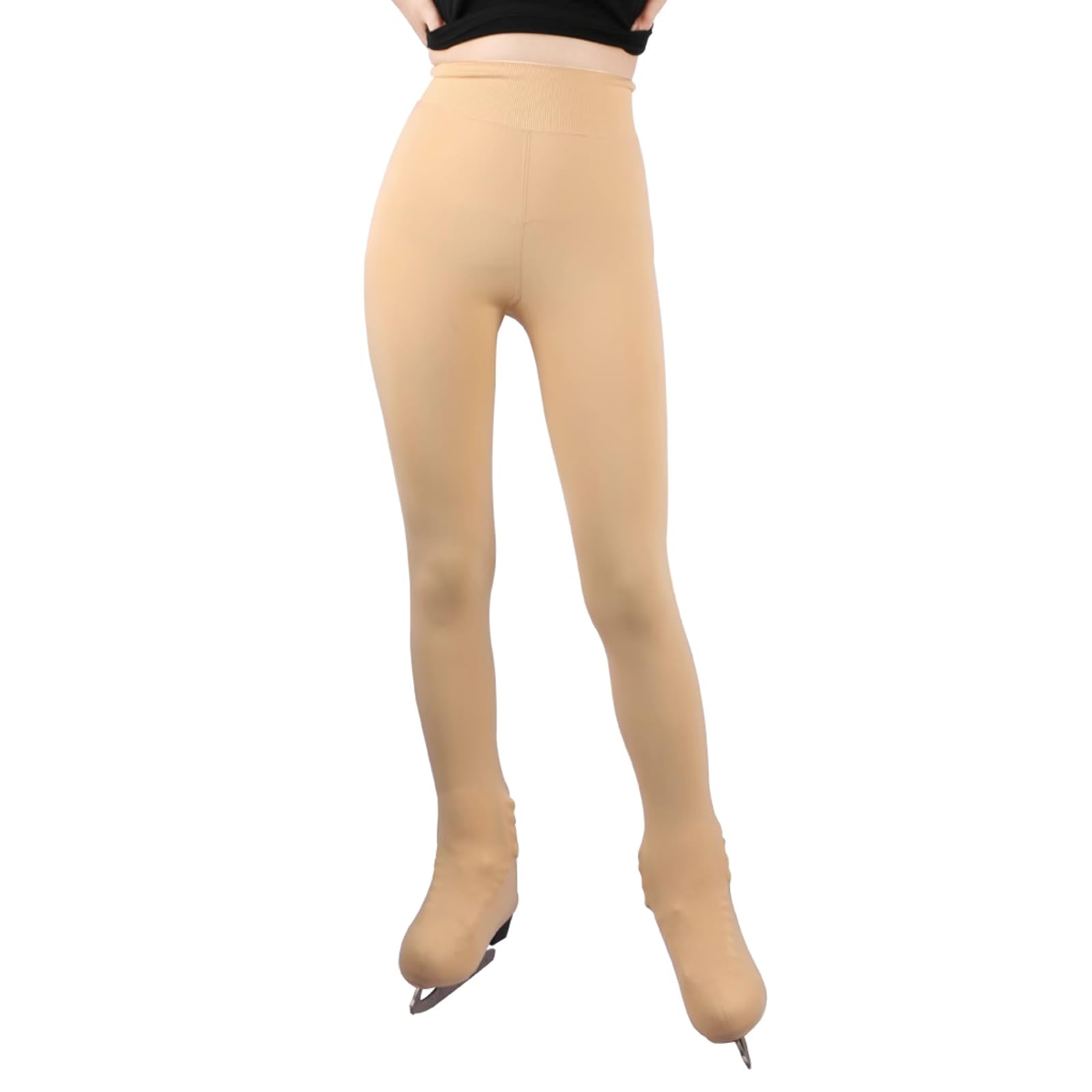 Collant Patinage Artistique Fille,Legging De Patinage Artistique,Pantalon Patinage Artistique sur Glace,Conception ConnectéE Au Pied,Convient Aux Femmes,Filles