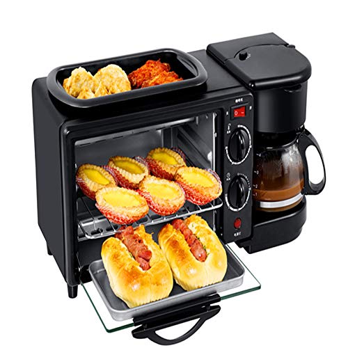LSQ Multifunktionale 3-in-1-Frühstücksmaschine, Toaster, Kaffeemaschine, Toaster, Grill – Bild 3