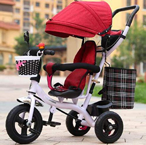 UKUOFL Carritos de Triciclo para beb&eacute;s, ni&ntilde;os, Hombres y Mujeres, Carrito de Bicicleta...