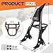 AUFER Motorcycle Detachable Rear Passenger Backrest Sissy Bar With Luggage Rack Rotary Docking Latches Clips Compatible With For 2004-Up Harley Sportster XL 883 1200 Super Low Forty Eight Seventy Two