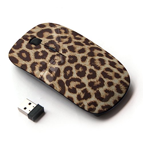 KawaiiMouse [ Optical 2.4G Wireless Mouse ] Leopard Fur Animal Big Cat Pattern Africa