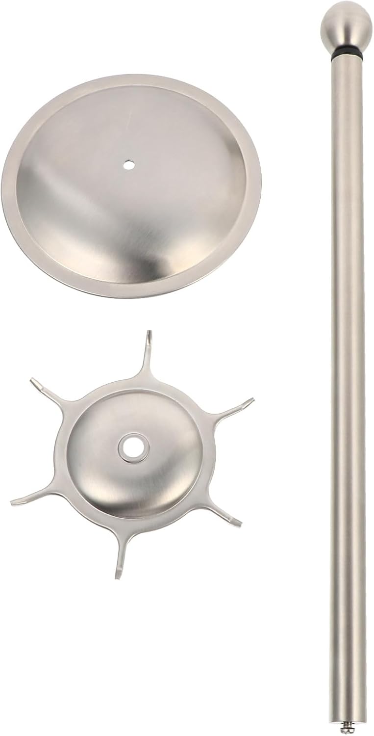 BESTOYARD Stainless Steel Kitchen Utensil Rack with Six Hooks, Spatula and Spoon Hanging Storage Holder, Rotating Drainage Organizer for Kitchen Counter Storage