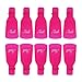 Produktbild 10 Stück Kunststoff Acryl Nagel Nail Art Soak Off Clip Cap Clip UV Gel Polish Remover Wrap Werkzeug (Rose Rot)