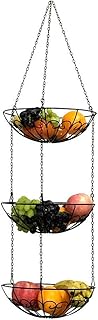 3 Poziom Wiszący Kosz owoców, Drut Warzywo Produkuje kosz do Kuchnia, Ciężki Organizator Przechowywania owoców do przechowywania owoców i warzyw Świeży