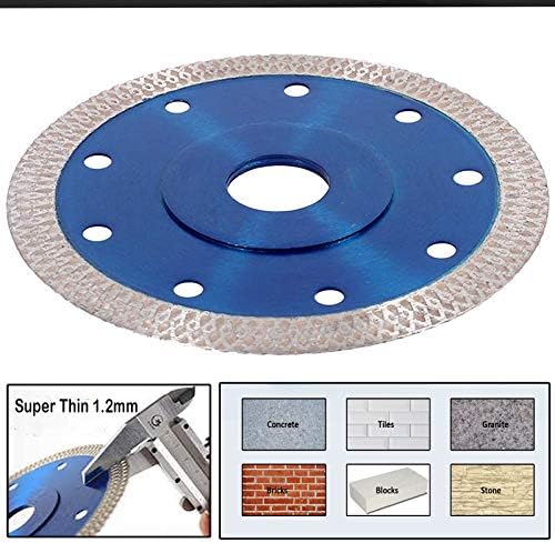 RDXMAX ® 115mm Diamond Cutting Discs for Angle Grinder |Super Thin Fast, Clean Cut on Porcelain, Granite, Marble, Concrete, Tiles, Stones, Bricks and Ceramics 4.5" Wheel (Super Thin 1.2mm)
