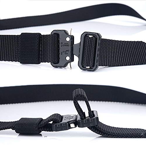 Image of 1 Inch Nylon Tactical Belt Quick Release Metal Buckle Heavy Duty Military Sports Skinny Webbing Work Belts for Men