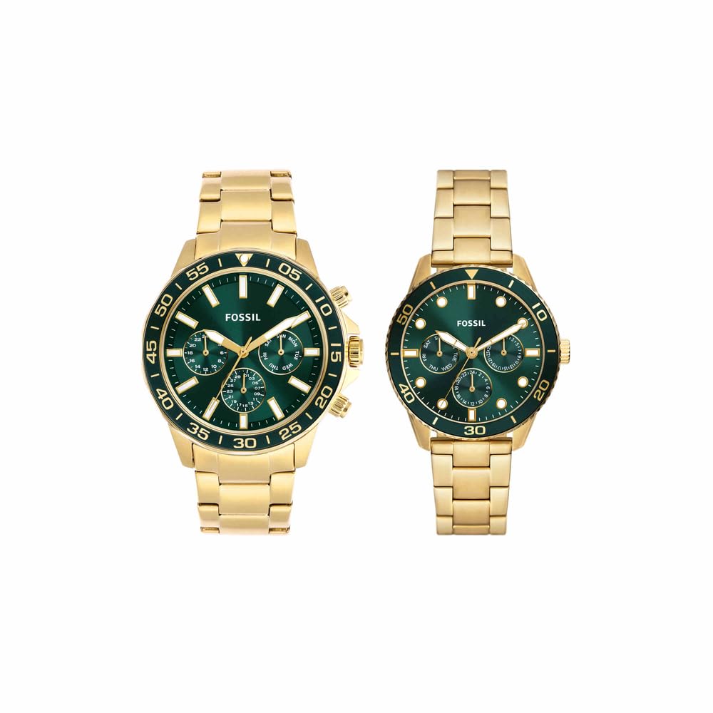 Analog Green Dial Men's Watch-BQ2754SET-image-18