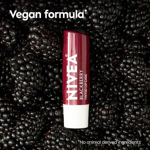 NIVEA Blackberry Lip Care, Tinted Lip Balm with Shea Butter, 0.17 OZ - image 8