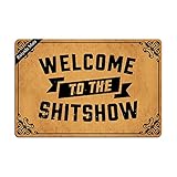 Ruiyida Welcome to The Shitshow Entrance Floor Mat Funny Doormat Door Mat Decorative Indoor Doormat...