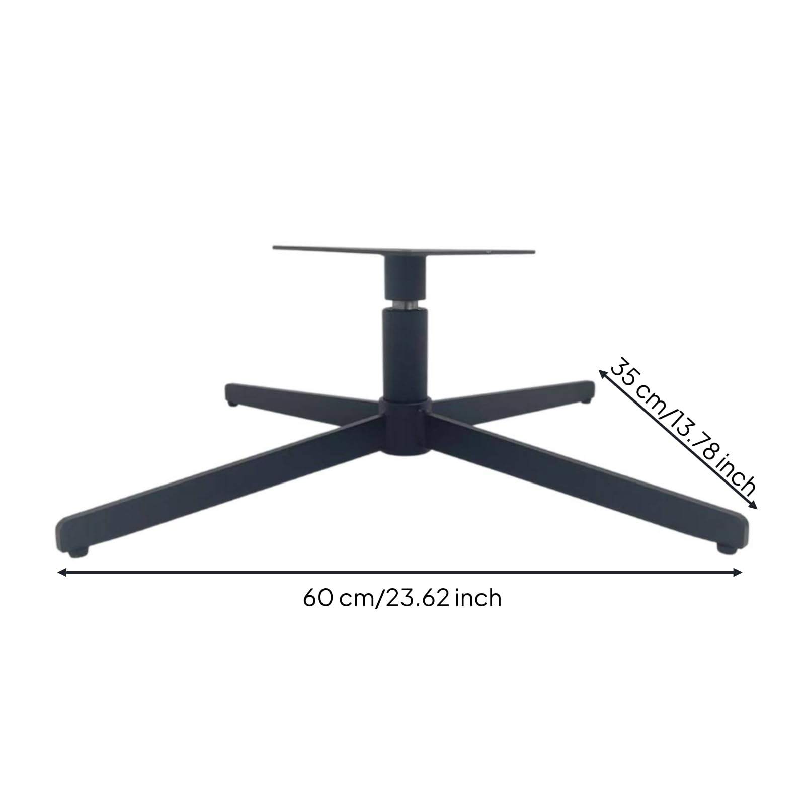Amagogo Universell Bürostuhl-Fußkreuz Drehbar, Ersatz-Stuhlbasis, Belastbar, Fußkreuz mit Vier Beinen, für Stuhlreparatur, Möbelbau, Möbelbauer