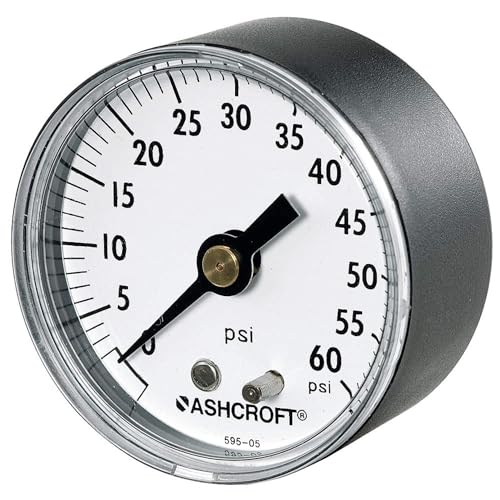 Image of Gauge, Pressure, 0 to 160 psi, Back, 2 in.